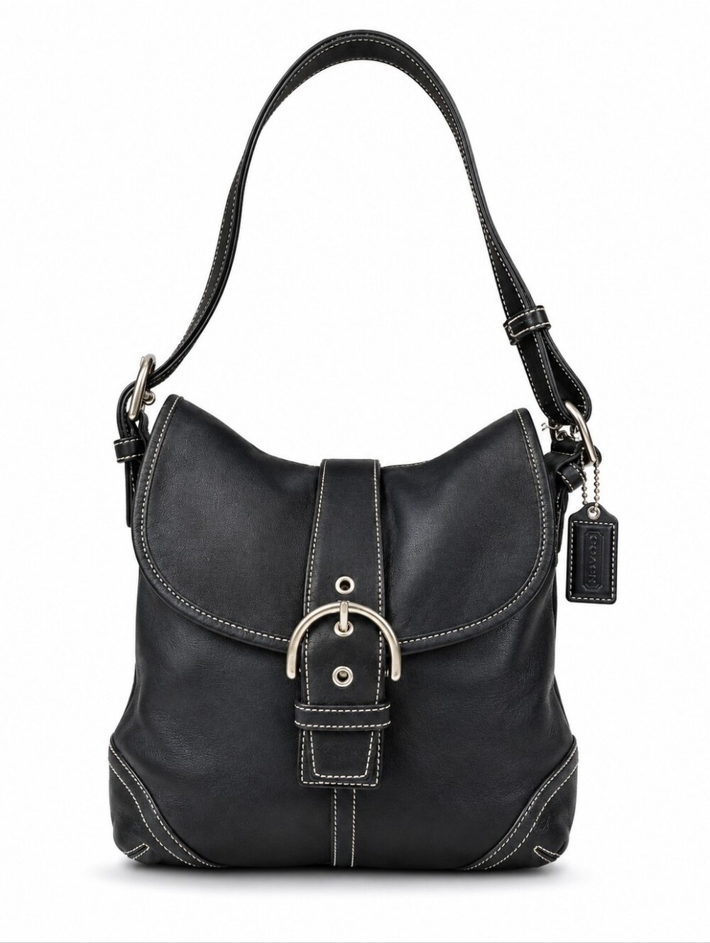 Coach Soho Vintage Leather Hobo Bag 2004 Y2K